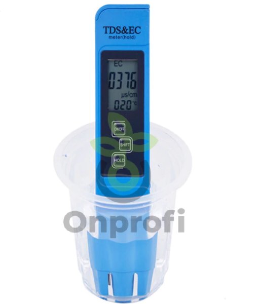 Измеритель TDS & EC (солемер, кондуктометр, термометр)