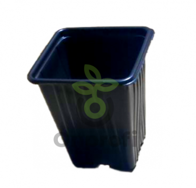 Горшок для рассады КВ7М 70*70*80мм, черный, 0,25л (1шт)