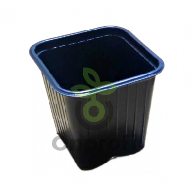 Горшок для рассады 3КВ8М 80*80*80мм, черный, 0,512 л (1шт)