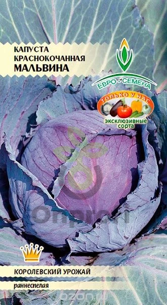 (м.ф.) Капуста краснокочанная Мальвина, 0.3гр