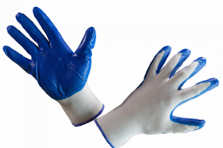 Перчатки нейлон с латексным покрытием  