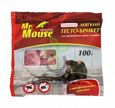Отрава Mr.Mouse тесто-брикет, 5кг