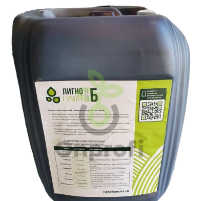 Удобрение Лигногумат калийный марка Б, 100мл (фасовка)