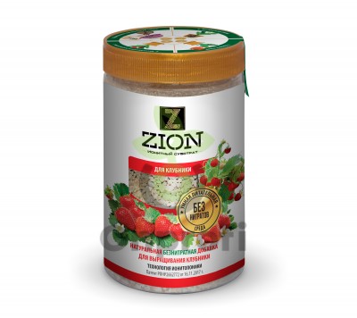 Ионитный субстрат Zion (ЦИОН) для выращивания клубники, 50гр (фасовка)