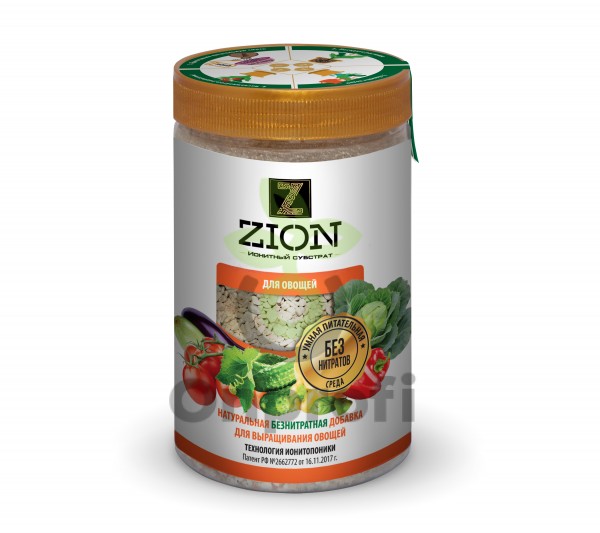 Ионитный субстрат Zion (ЦИОН) для выращивания овощей, 50гр (фасовка)