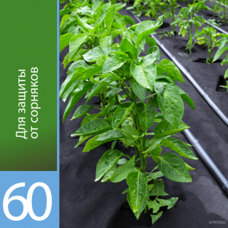Агроволокно Агротекс Черный 60, (3,2м х 10м) фасовка