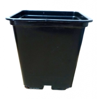 Горшок для рассады КВ11Ц 110*110*110мм, черный, 0,85л (1шт)