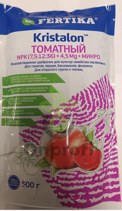 Удобрение Фертика Кристалон Томатный (7,5-12-36+Mg+ME), 100 гр