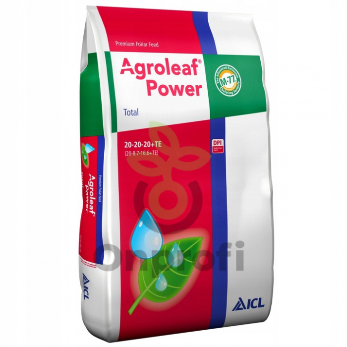 Агролиф Пауэр Aqroleaf Power Total 20-20-20+ТЕ, 2 кг