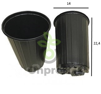 Горшок для рассады Д14МР 140*140*140мм 1,1мкр (2л), 5шт