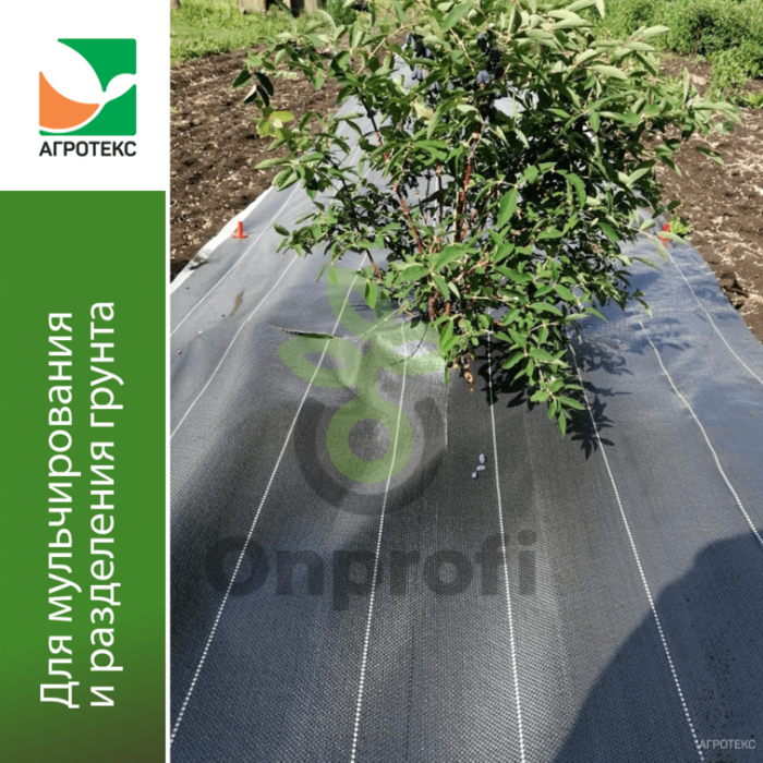 Геоткань Агротекс Черный 70, (1,6м х 25м)