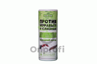 Инсектицид Gektor против муравьев и слизней, 100 гр