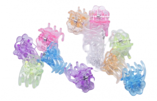 Набор клипс для орхидеи "Роза" 12шт