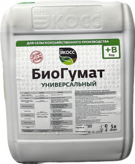 Удобрение ЭКОСС Биогумат +В, 5 л