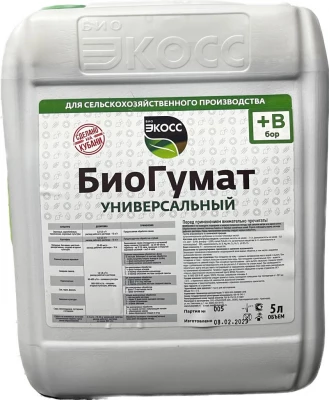 Удобрение ЭКОСС Биогумат +В, 5 л
