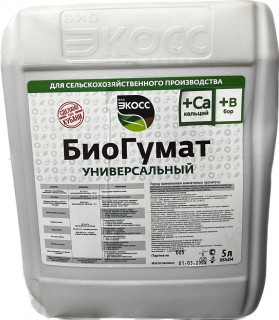 Удобрение ЭКОСС Биогумат +Са+В, 5 л