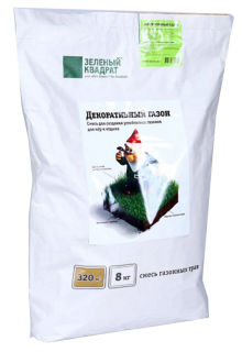 Газон Декоративный "Зеленый квадрат", 1кг