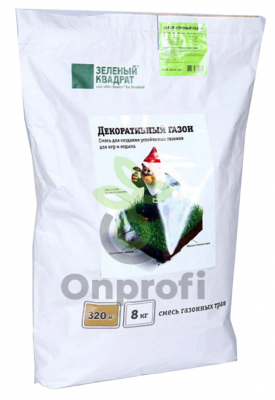 Газон Декоративный "Зеленый квадрат", 1кг